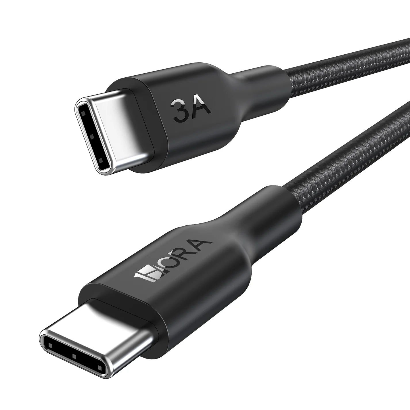 1Hora CAB272 1M USB Type-C to USB Type-C Polyester Braided Cable