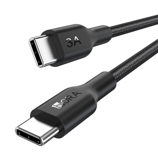 1Hora CAB272 1M USB Type-C to USB Type-C Polyester Braided Cable