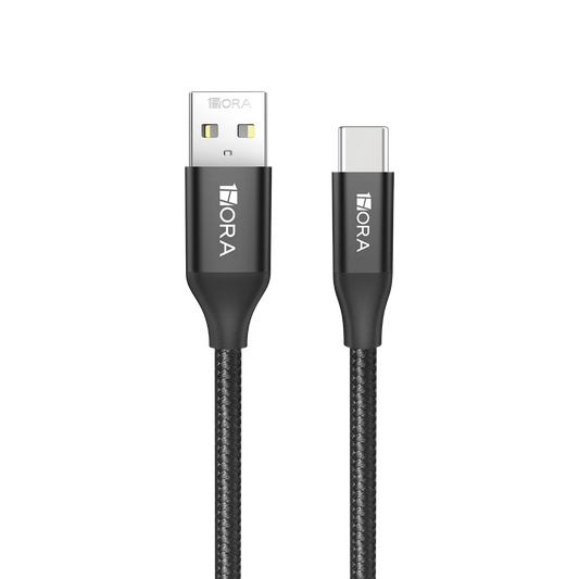 1Hora CAB249 1M USB-A to USB Type-C Braided Cable