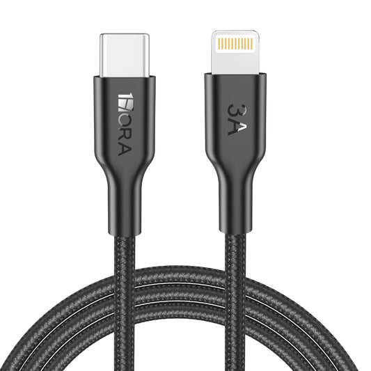 1Hora CAB273 1M USB Type-C to Lightning Polyester Braided Cable